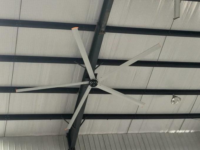 倉庫の大きい産業天井に付いている扇風機