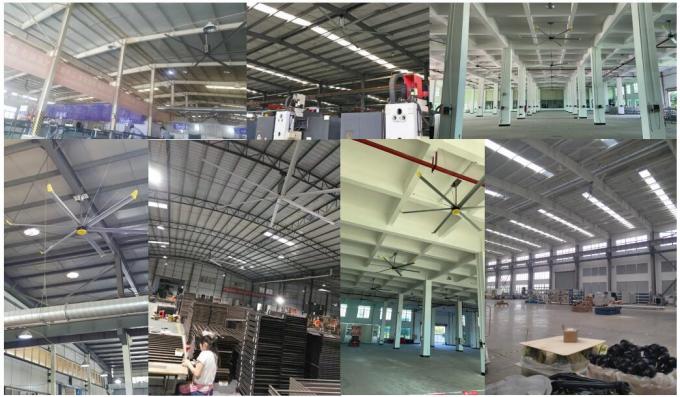 Large Hvls Industrial Ceiling Fan with Pmsm Motor Energy Saving Fan