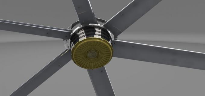 ダンの省エネの換気のためのPmsmモーターを搭載する極度の大きいHvls空冷ファン