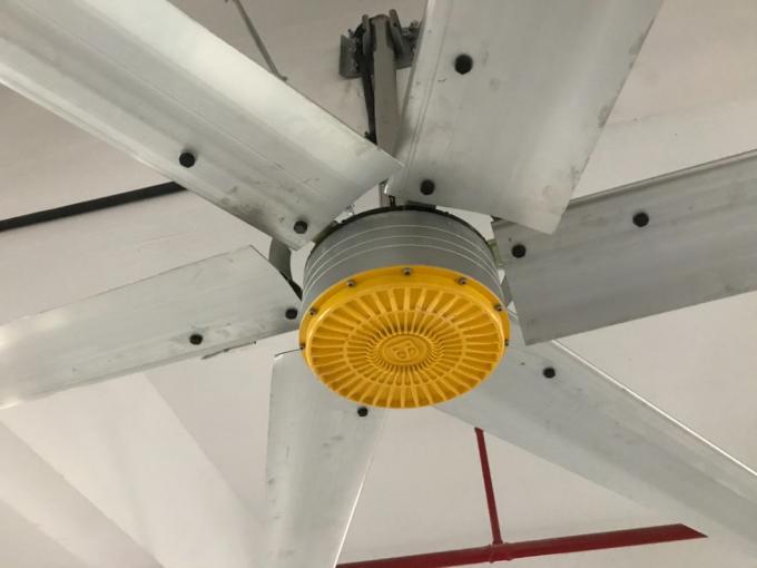 1.5kw冷却用空気のクーラーのHvlsの工場公共の場のための永久マグネット電動機を搭載する産業天井に付いている扇風機