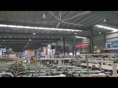 1.5KW 電源 5刃 7.3m 24FT JUNYI 産業用HVLS 天井扇風機