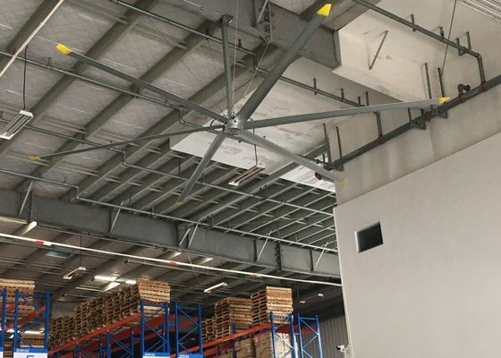 良い価格 アルミ 1.5kw モーター 大きなパドル 巨大な天井ファン 380AC 倉庫用 オンライン
