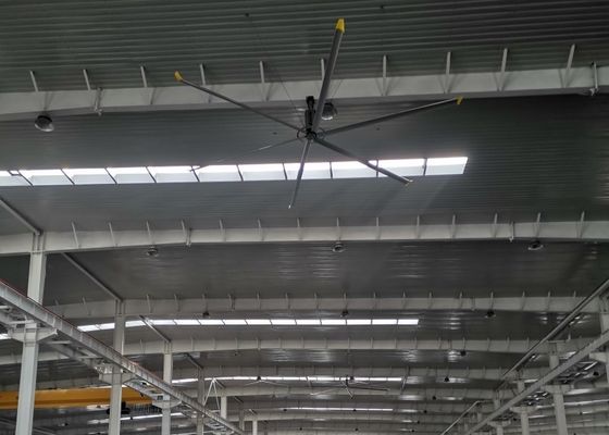 良い価格 HVLS 伝統的なギアボックス モーター 天井扇風機 5 刃 オンライン
