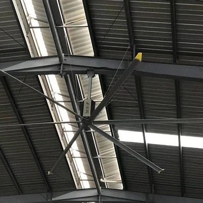 良い価格 1.5kw 天然冷却空気冷却 高速HVLS 天井扇風機 オンライン