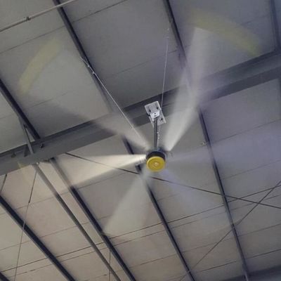 良い価格 24フィートのHvls Pmsmモーター空気クーラーの産業倉庫および研修会の天井に付いている扇風機 オンライン