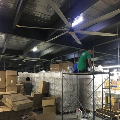 良い価格 BLCDモーター 5.0m 16FT 大気流通 HVLS 天井扇風機 空気冷却と換気 オンライン