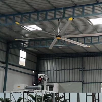 良い価格 スライバーグレー 5.0m 16FT 大型HVLS 天井扇風機 空気冷却と換気用 オンライン