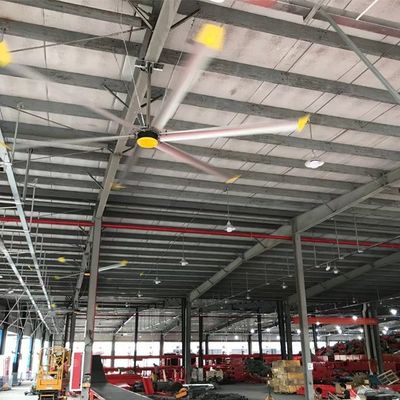 良い価格 アルミマグネシウム合金 6.1m 20FT HVLS 乳農場の換気のための産業用天井扇風機 オンライン