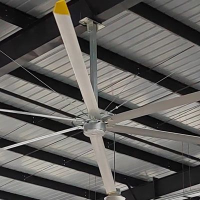 良い価格 1.5kw PMSM モーター工業天井扇風機 倉庫換気と空気冷却 オンライン