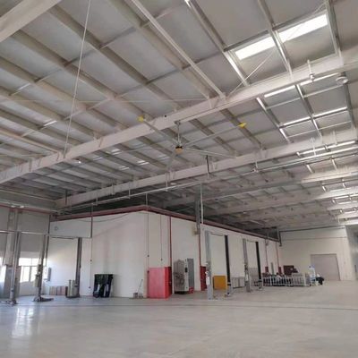 良い価格 DX アルミファンの5刃 PMSMモーター HVLS BYDエネルギー自動車で使用される産業天井扇風機 オンライン