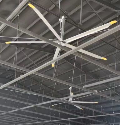 良い価格 AC電流タイプ 設置 3m 10FT Hvls Pmsmモーター付き産業用室内排気天井扇 オンライン