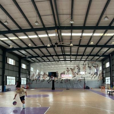 良い価格 超高容量バスケットボール換気 天井設置 HVLS 扇風機 AC 電流タイプ オンライン