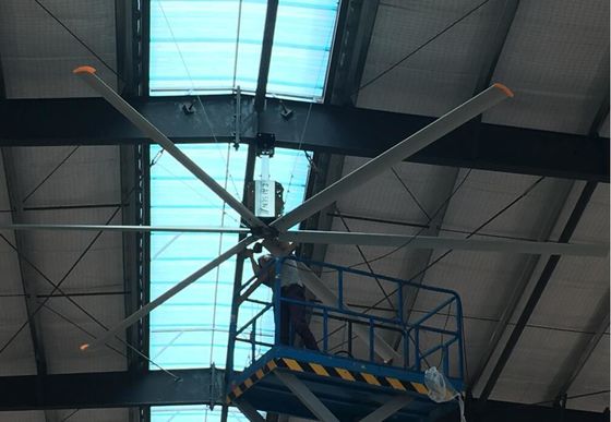 良い価格 ワークショップ スタンド 設置式 HVLS 扇風機 オンライン