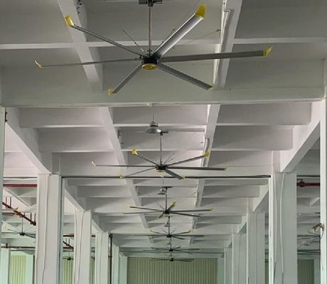 良い価格 7.3M 24FT 農業用 巨大な空気排気機 HVLS 産業用ファン オンライン